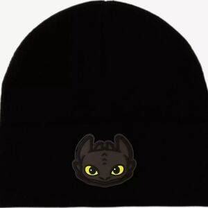 Black Beanie with Dragon Patch